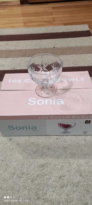 Кристални купи за сладолед 6 бр.