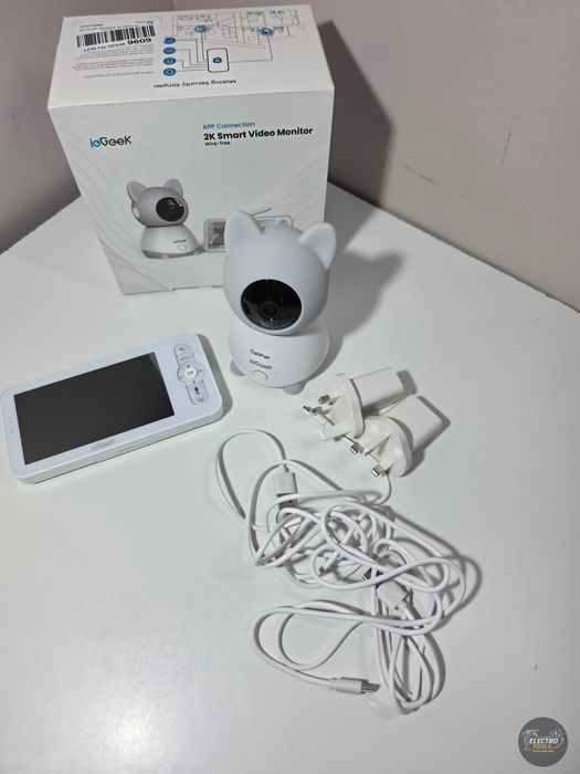 Baby Monitor WiFi 2in1 Multi View ieGeek 5” Night Vision, Aplicatie Telefon