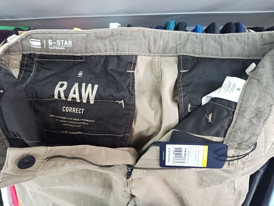 Уникален панталон G-Star RAW W32 W34 W35 W36 нов мъжки с цип replay