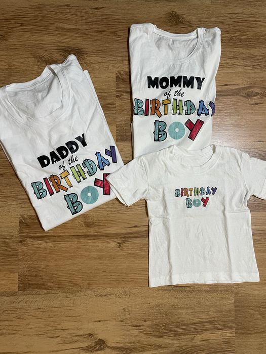 Семейни тениски за рожден ден 2г