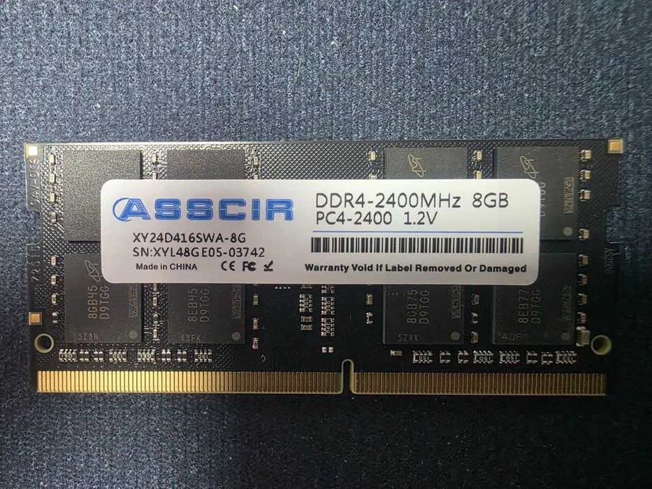 ASSCIR DDR4 8GB 2400 MHz, 2Rx8