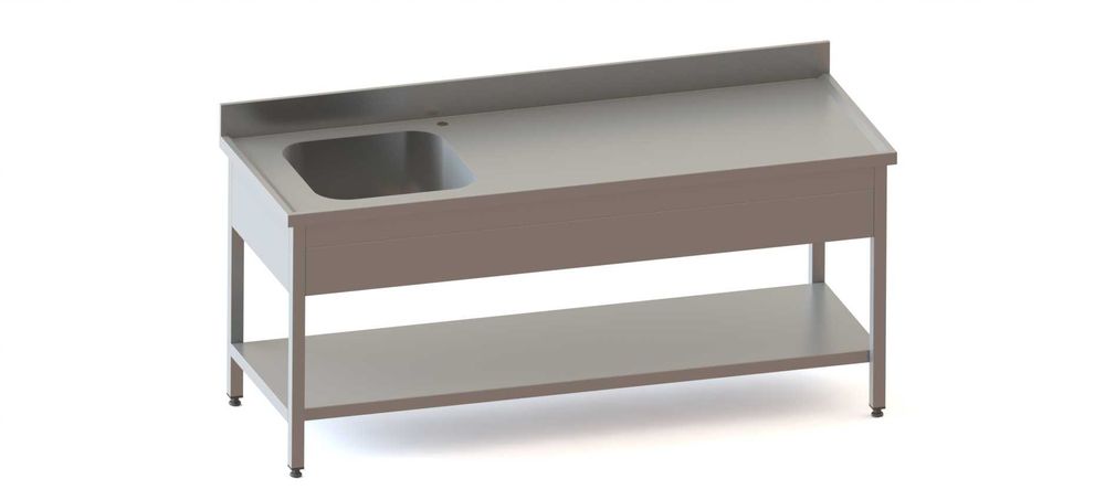 Spalator inox HORECA AISI 430 1 cuva si picurator 100x70| Producator