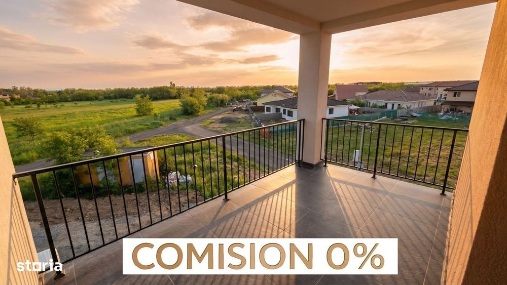 COMISION 0|Apartament 2 camere|53 mp + 2 balcoane 20 mp|Moșnița Nouă