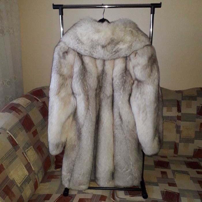 Haina blana vulpe argintie ELEGANCE CREATION