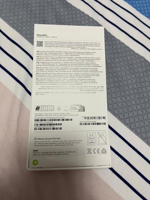 Iphone 16 pro 5G  128 gb natural titanium garantie  !!