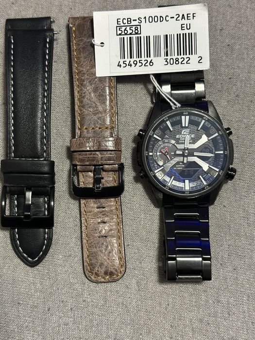 Ceas casio edifice bluetooth+solar+safir