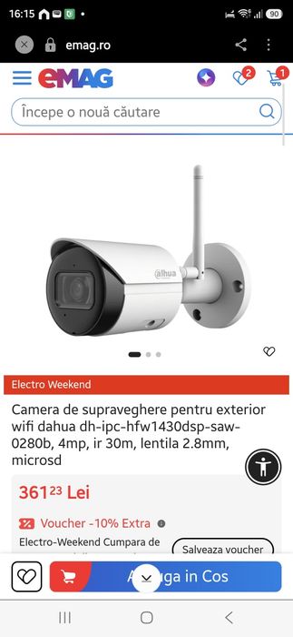 Camere de supraveghere exterior dahua