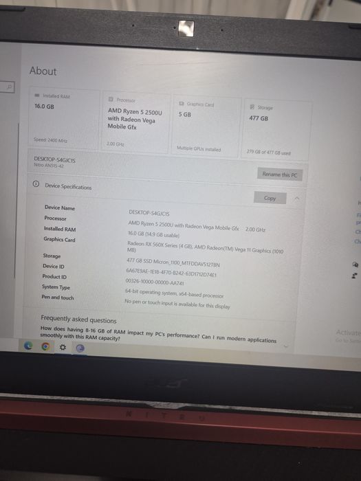 Acer Nitro AN515-42