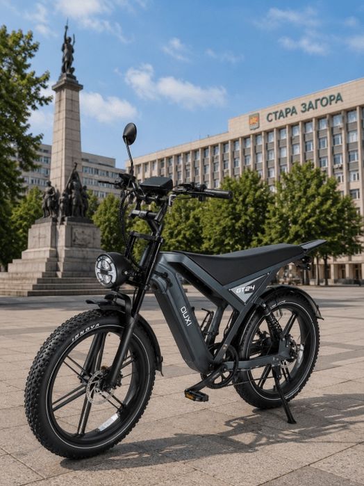 OUXI GT24 електрически FAT велосипед 24 x 4 пълно окачване