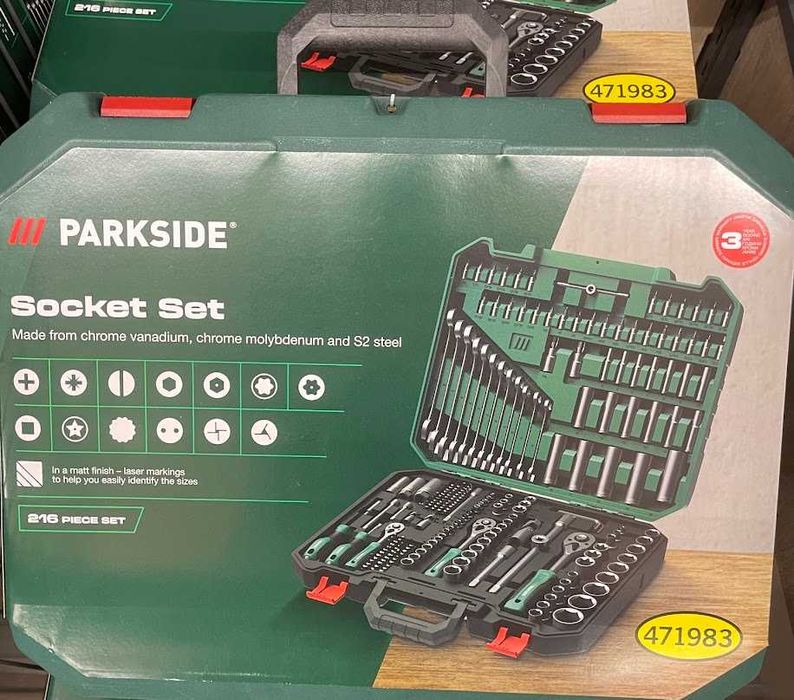 Ударни винтоверти и др машини Parkside черни и зелени внос от Германия