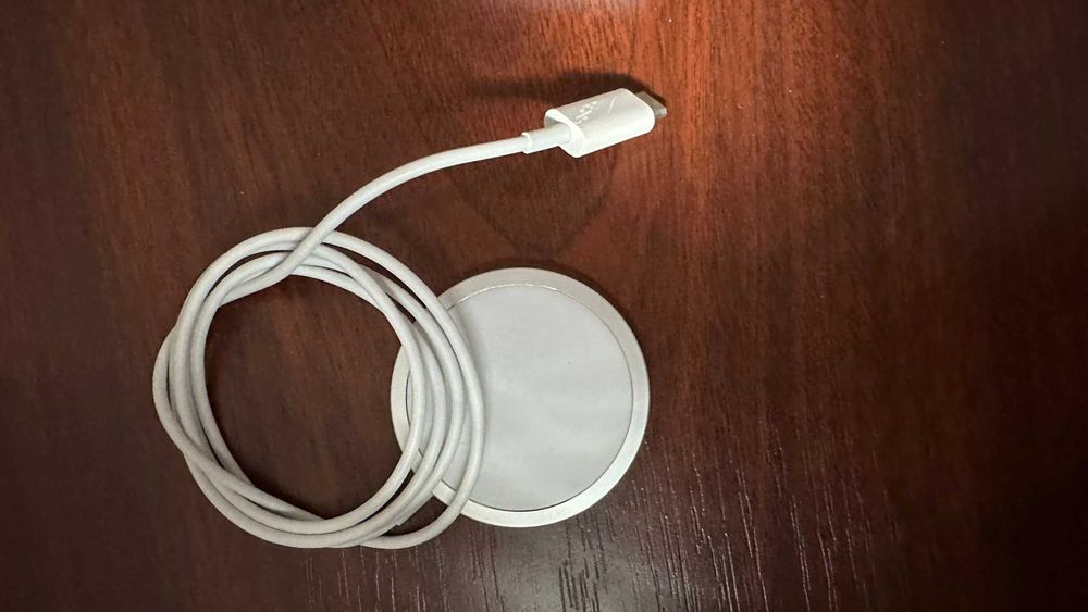 Incarcator wireless APPLE MagSafe MHXH3ZM/A, USB-C, 15W, alb