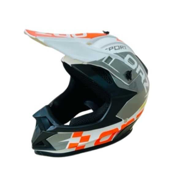 Кросова каска, За мотор, Атв, Велосипед, S, M и L размер, Бял
