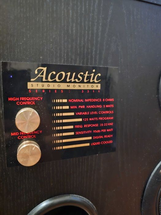 Acoustic Studio Monitor Series 3311 – 3-лентови тонколони, 125W, 8Ω