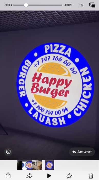 Гобо проектор + линза в подарок