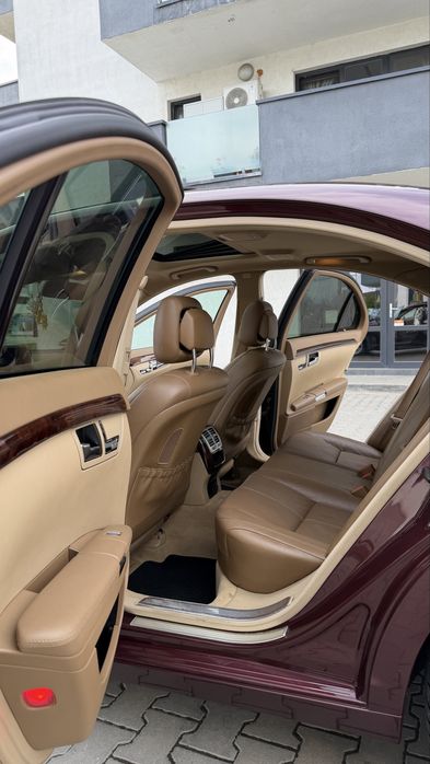 Mercedes S320 3.0 D 235 CP 2008 7G Tronic Trapa Ventilatie Interior Crem Visiniu Unic Propietar de Nou