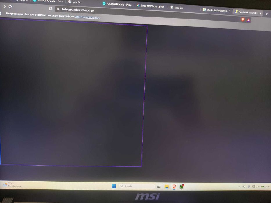 Laptop Gaming MSI Vector 16 RTX 5080,I9 ULTRA,1TB,16GB