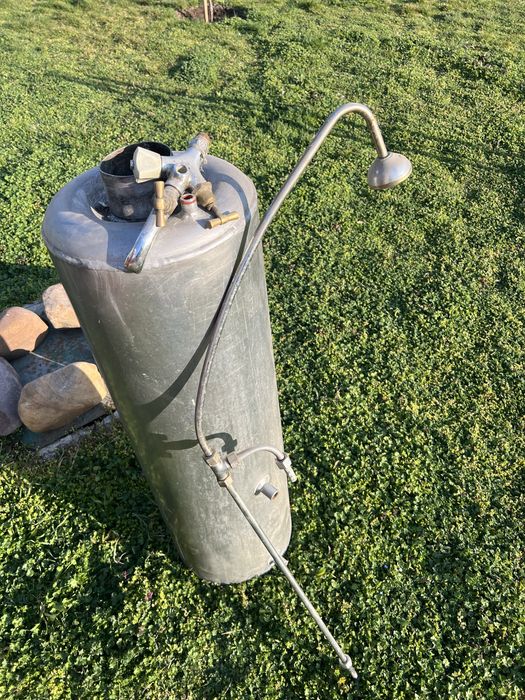 Алуминиев бойлер на дърва 80 литра с чугунена основа