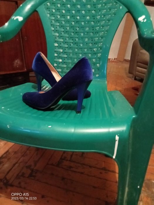 Каблуки женские под вид бархата