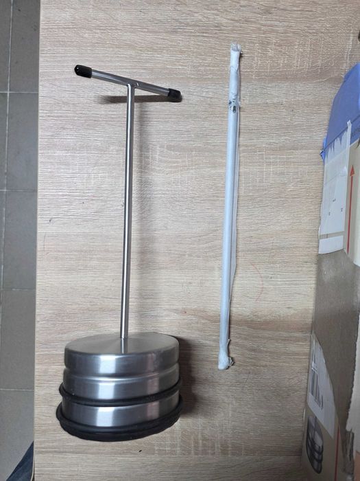 Bumper pentru usa WENKO, 11 x 68 cm, realizat din otel inoxidabil masiv