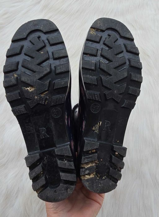 Дамски гумени ботуши №37 с вадещ се чорап