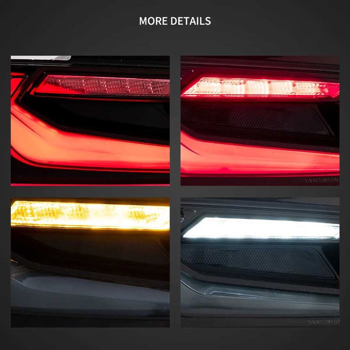 Стопове с динамични жълти мигачи за Chevrolet Camaro 2016 - 2018