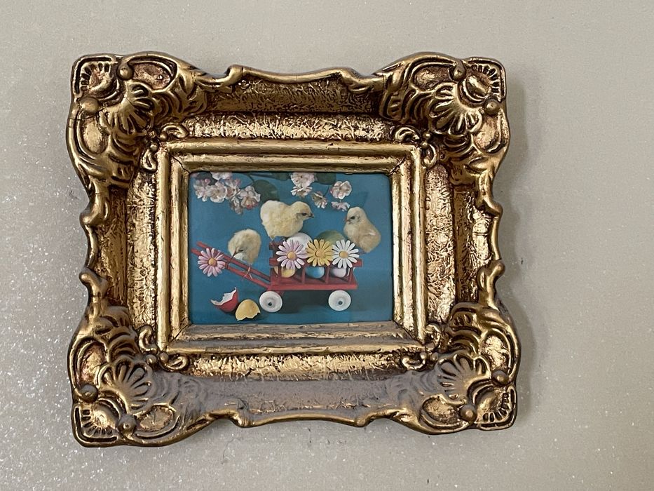 Rame tablou lemn cu ipsos vechi