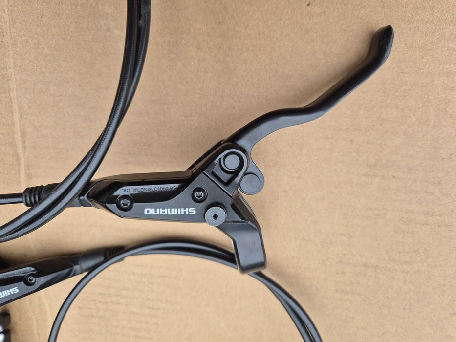 Set frane hidraulice Shimano BL-M315, fata-spate, placute noi