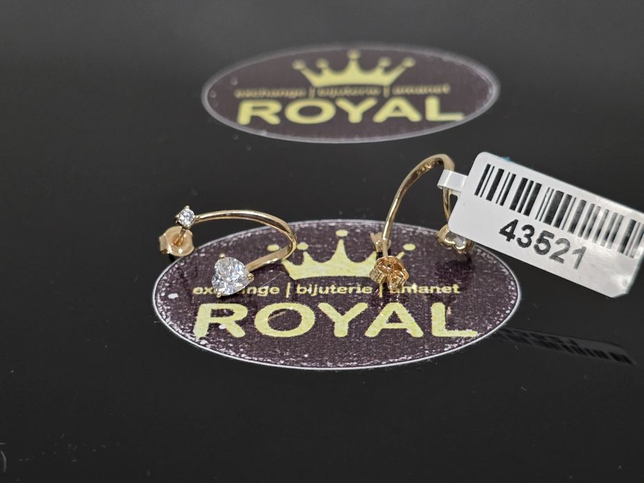 Bijuteria Royal: Cercei aur 14k/1.47 gr