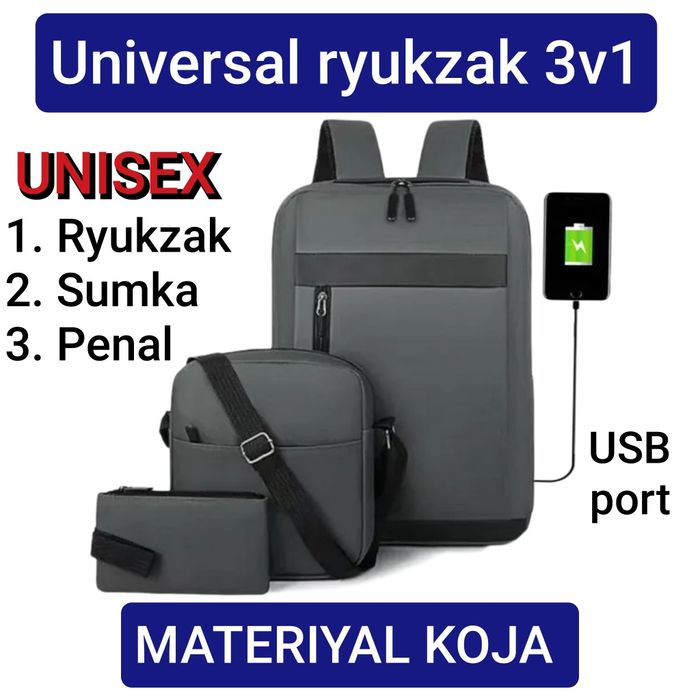 Универсальный рюкзак 3в1 — для школы, университета, путешествий и повс