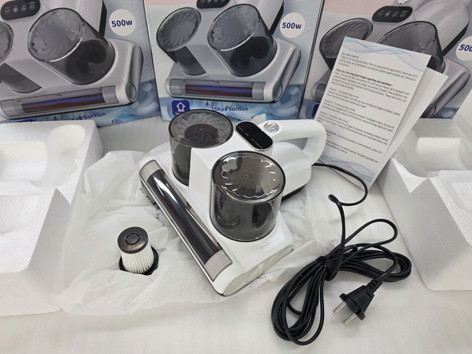 Прахосмукачка за матраци JPHYLL, 16KPa, UV-C светлина, HEPA филтър, 500W