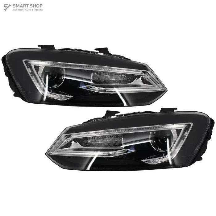 Faruri LED XENON HID VW Polo 6R / 6C / 61 (2011-2017) Devil Eye Look