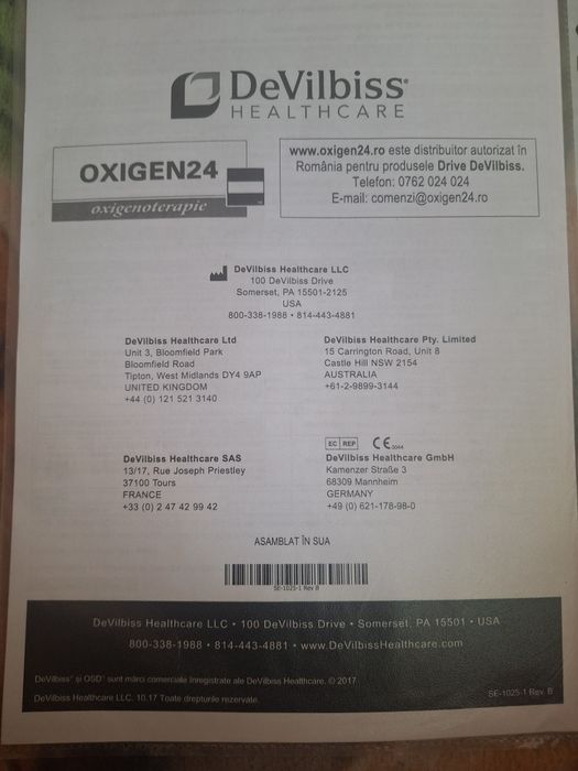 Vand Concentrator de oxigen