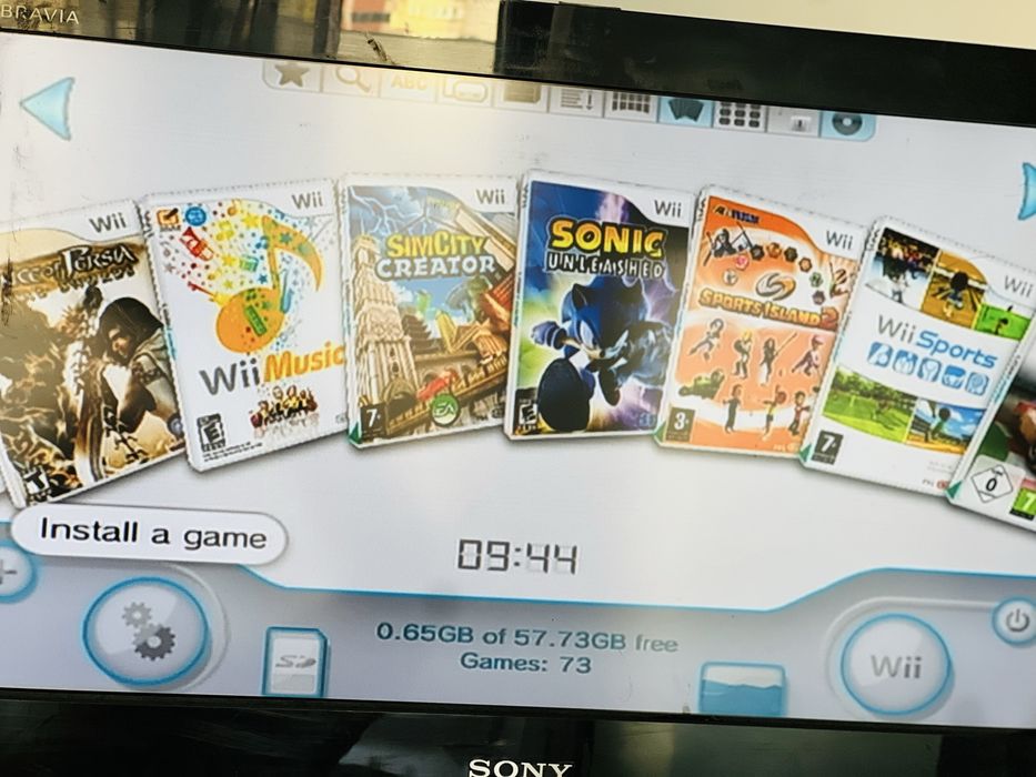 Consola jocuri Nintendo Wii Rosie Modata 73 Jocuri Mario Sonic