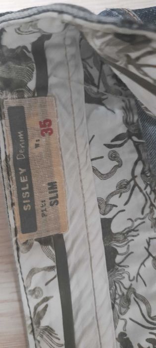 Летни мъжки дънки Sisley W35 Slim Fit