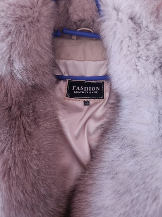 Дамско кожено палто XL размер