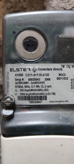 Contor trifazic electric 380v
