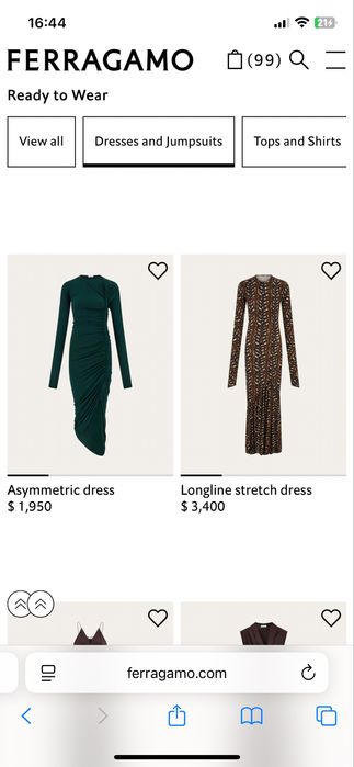 Salvatore Ferragamo оригинал платье размер S