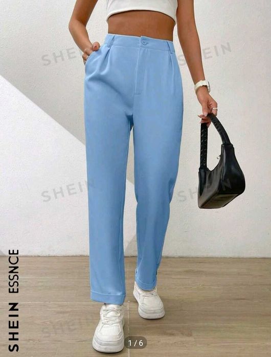 Син панталон дамски