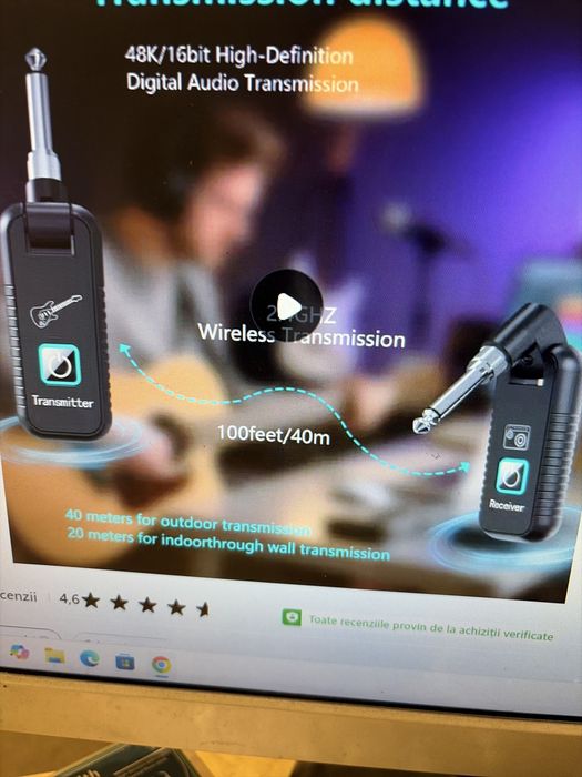 Transmitator receptor chitara