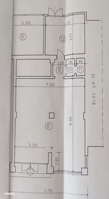De vanzare spatiu comercial pe str. Paulestiui, 62 mp, 7,7 metri front