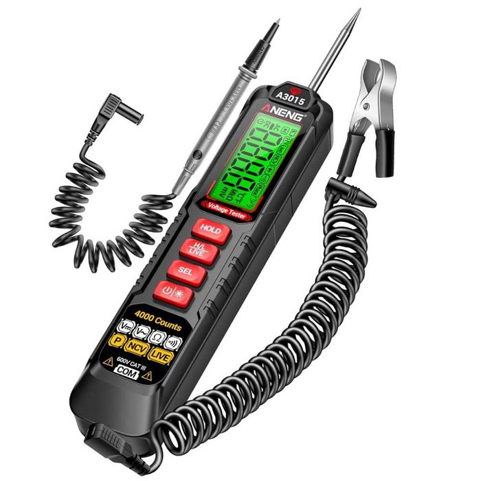 Tester tensiune auto ANENG A3015 600V, detectie faze si NCV