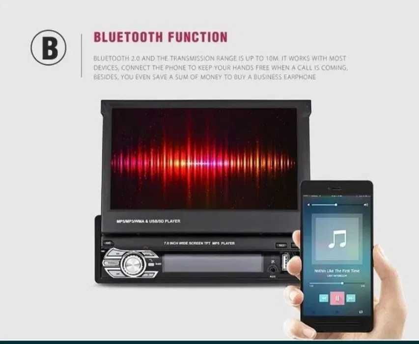 Андроид мултимедия 1 DIN 7" тъчскрийн Android GPS навигация + камера
