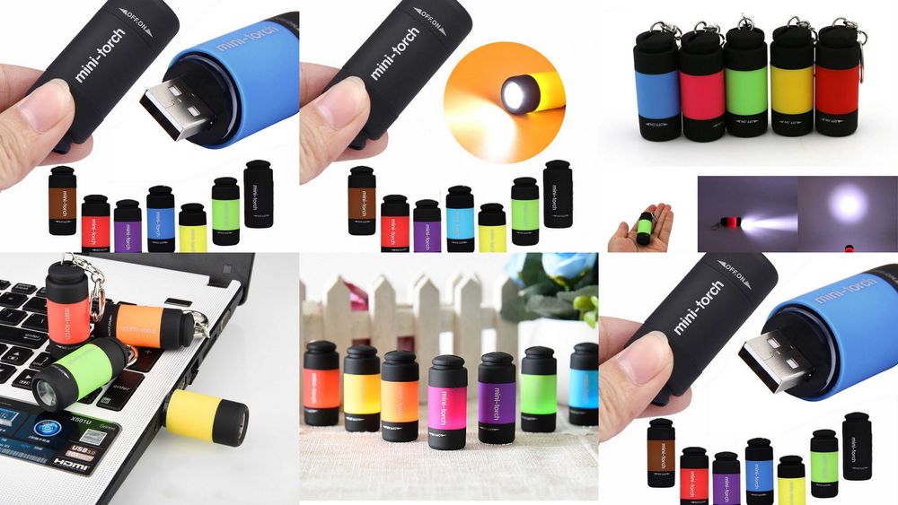 Мощно Мини лед Usb-Mini Led ключодържател фенерче-презареждащо