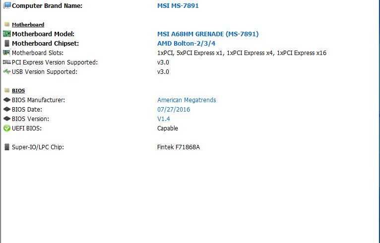 448S.Placa De Baza MSI A68HM GRENADE,2xDDR3,Socket FM2+