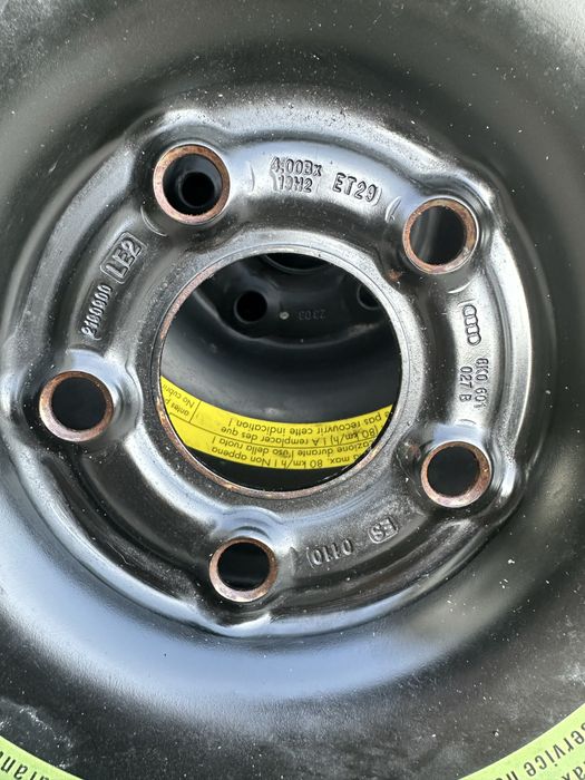 Roti rezerva slim vw, audi, duster