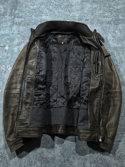 Geaca piele Peuterey