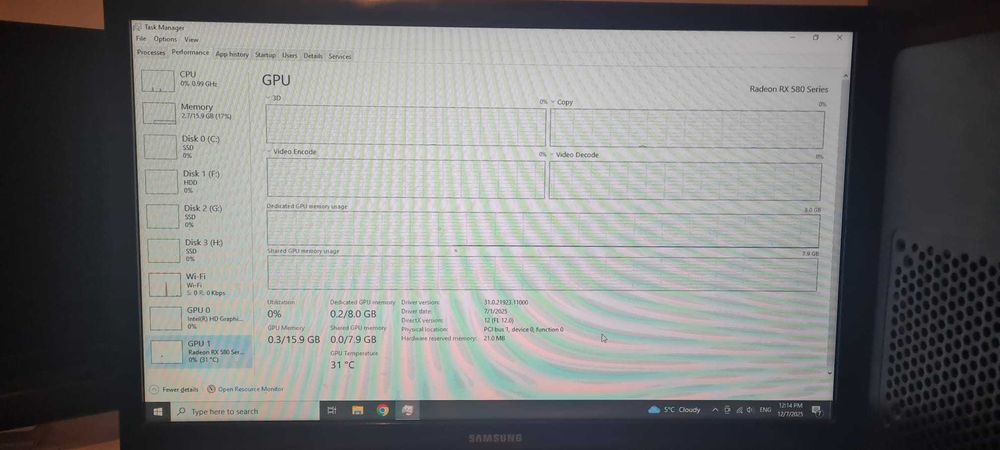Vand PC Gaming I7 - 4790 RX 580 cu 8 GB vram, 16 gb ram ddr3