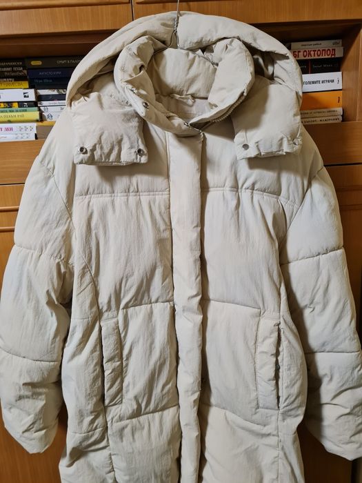 Пухено яке цвят бежов