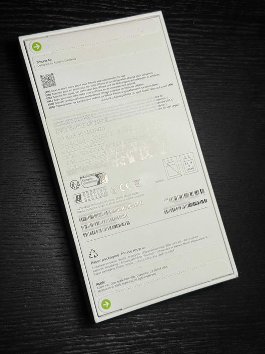 iPhone Air 5G, 256GB, eSIM, Sky Blue - SIGILAT