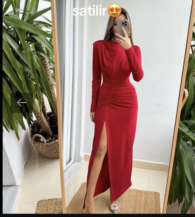 Красный Вечерний платье